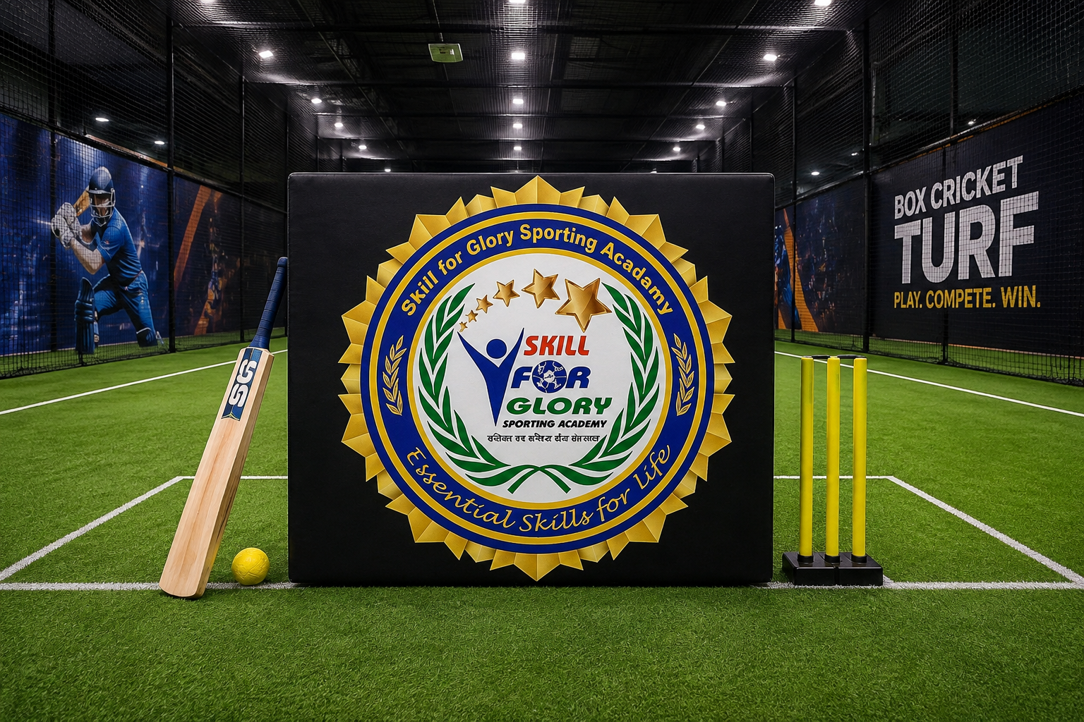 Cricket & Football Turf at Skill For Glory Sporting Academy
