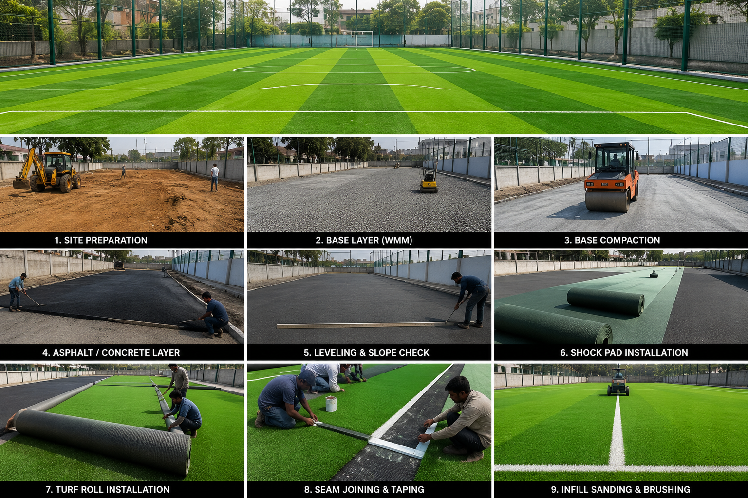 Sports infrastructure built by the academy